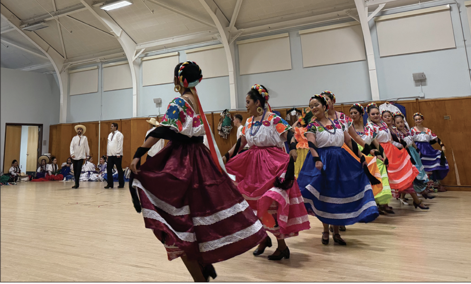 Monika Angeles leads members in the &#8220;Viejitos&#8221; performance during practice for the showcase Noche Folk&#243;rica.